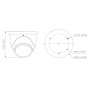 Domo HDCVI TiOC 4EN1 5M WDR Iluminación Dual LED40m/IR40m 3.6mm IP67 MIC