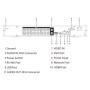 DVR 5EN1 H265 16ch 4K@6ips +16IP 8MP 1HDMI 2HDD AI