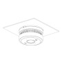 Cámara circular IP 5M DN WDR90dB 3DNR IR20m 2.0mm AUDIO MIC E/S con detección de humo e incendio AI