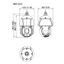 Domo PTZ IP 4M TiOC H265 WDR Iluminación Dual LED100m/IR250m 45x IP67 IK10 PoE+ AUDIO MIC/Altavoz E/S AI
