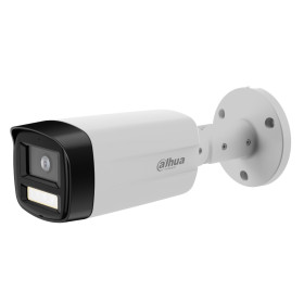 Tubular HDCVI 4EN1 2M 1080P FULL COLOR WDR Iluminación Dual Smart Light+ LED40m/IR40m 3.6mm IP67 MIC