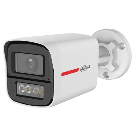 Tubular HDCVI 4EN1 WizColor PRO H265 2M WDR130dB Iluminación Dual LED50m/IR50m 2.8mm IP67 DUALMIC