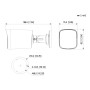 Tubular HDCVI 4EN1 WizColor PRO H265 2M WDR130dB Iluminación Dual LED50m/IR50m 2.8mm IP67 DUALMIC