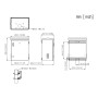 Caja de distribución de alimentación IP54 exterior anti-robo