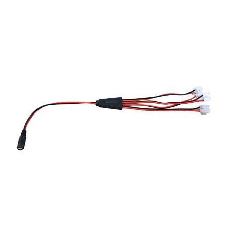 Cable para distribución de Alimentación DC JACK 1 entrada Hembra a 4 salidas con Regleta