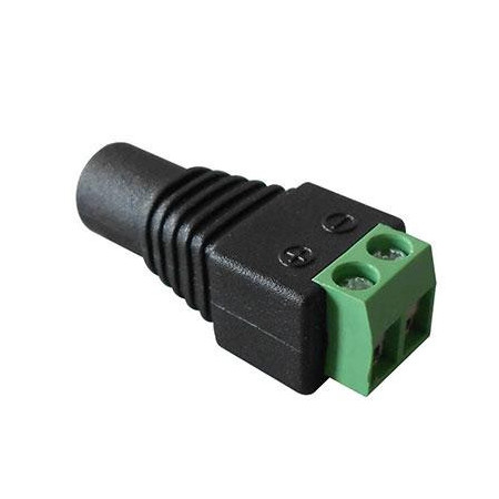 Jack alimentación hembra a terminal para tornillos