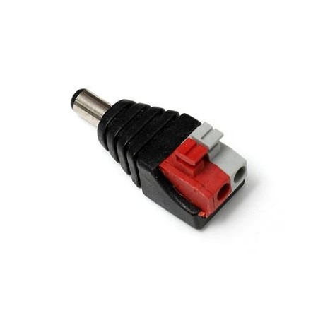 Jack alimentación macho a terminal push-pin