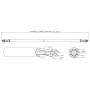 Bobina 305mts Cable UTP CAT6 0.53mm Cobre sin Oxigeno CE CPR Eca. Cubierta LSZH Azul