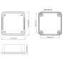 Caja de conexiones de plástico PC
