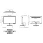 Monitor 21.45" Dahua para Seguridad 24/7 LCD(VA) VGA/HDMI 16:9 1080P