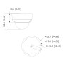 Domo HDCVI 4EN1 2M 1080P FULL COLOR WDR Iluminación Dual LED40m/IR40m 2.8mm IP67 IK10 MIC