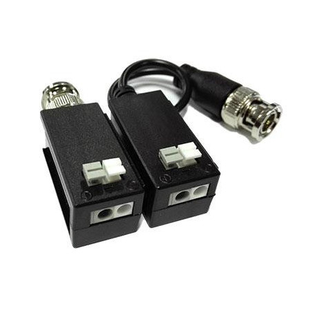 Kit Conversor UTP Vídeo para HDCVI/TVI/AHD hasta 4MP Apilable con Cable Flexible y PushPin (2 uds)