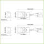 Kit Conversor UTP Vídeo+Alimentación para HDCVI/TVI/AHD hasta 4K con RJ45 (2 uds)