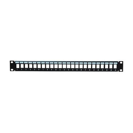 Patch Panel Rack 19" 1U 24 Puertos para Keystone