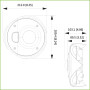 Domo CORNER IP H265 AI 4M DN SMART WDR140dB Starlight IVS IR10m 2.5mm IK10+50J IP67 PoE SD MIC