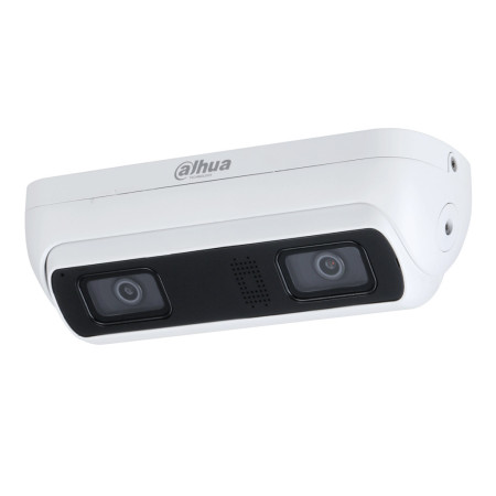 Cámara IP Stereo Analysis H265 4M DUAL-LENS WDR IR20m 2.8mm IP67 IK10 PoE AUDIO MIC/Altavoz  E/S