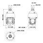 Domo PTZ IP 2M TiOC H265 WDR Iluminación Dual LED50m/IR100m 25x IP67 PoE+ AUDIO MIC/Altavoz E/S AI