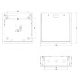Arcón Vertical para grabador y pantalla con 2 llaves, ventilador y pasacables