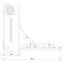 Arcón Vertical para grabador y pantalla con 2 llaves, ventilador y pasacables