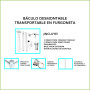 Báculo desmontable de 4,5m de altura en acero galvanizado de color negro con soporte para cámara y speed dome