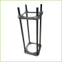 Báculo desmontable de 4,5m de altura en acero galvanizado de color negro con soporte para cámara y speed dome