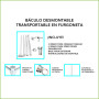 Báculo desmontable de 6m de altura en acero galvanizado de color gris con soporte para cámara y speed dome