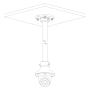 Adaptador de montura para HDBWxxExx, HDBWxxRxx, HDWxxTLxx, HDWxxLxx