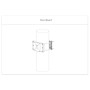 Adaptador a poste para Speed Domo, PTZ y cajas de vigilancia exterior Anticorrosión