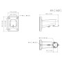 Soporte para montaje en pared para Speed Dome y MiniDomos