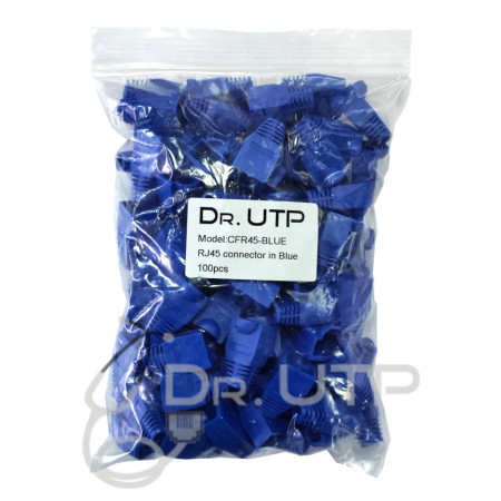 Capuchon Color Azul para Conector RJ45 en Bolsa 100 unidades