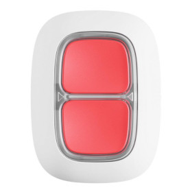 Ajax DoubleButton Jeweller. Botón de pánico doble inalámbrico. Color blanco