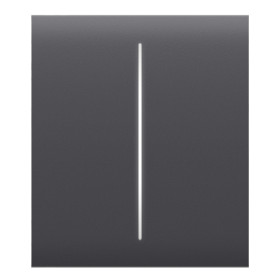 Ajax LightSwitch CenterButton 2-gang. Plusador Central Doble. Color Grafito
