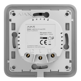 Ajax LightSwitch LightCore 2-way Jeweller. Interruptor Conmutado