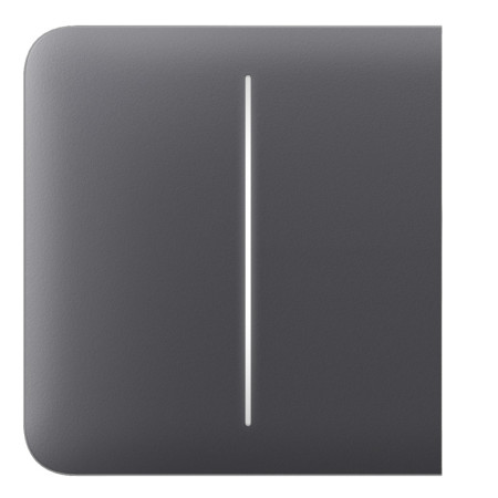 Ajax LightSwitch SideButton 2-gang. Pulsador Lateral Doble. Color Grafito