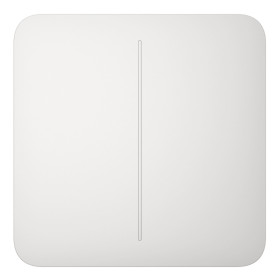 Ajax LightSwitch SoloButton 2-gang. Pulsador Doble. Color Blanco