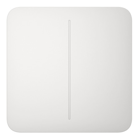 Ajax LightSwitch SoloButton 2-gang. Pulsador Doble. Color Blanco
