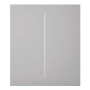 Ajax LightSwitch CenterButton 2-gang. Plusador Central Doble. Color Niebla