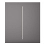 Ajax LightSwitch CenterButton 2-gang. Plusador Central Doble. Color Gris