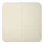 Ajax LightSwitch SoloButton 2-gang. Pulsador Doble. Color Marfil