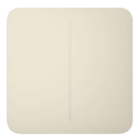 Ajax LightSwitch SoloButton 2-gang. Pulsador Doble. Color Marfil