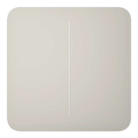 Ajax LightSwitch SoloButton 2-gang. Pulsador Doble. Color Ostra