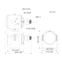 Cámara ATEX Explosion-proof 4M H265 WDR 3.6mm Starlight IR50m IP68 AUDIO E/S AI