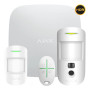Kit Ajax blanco. Hub 2 + MotionCam-HDR + MotionProtect + SpaceControl