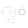 Tubular HDCVI 4EN1 5M IR30m 2.8mm IP67