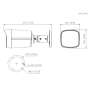 Tubular HDCVI 4EN1 2M 1080P Iluminación Dual LED40m/IR40m 2.8mm IP67 MIC/Altavoz