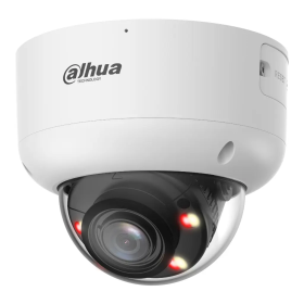 Domo IP WizColor PRO H265 4M WDR140dB Iluminación Dual LED50m/IR60m 2.7-12mm IP67 IK10 PoE AUDIO DUALMIC/Altavoz E/S AI