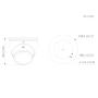 MiniDomo HDCVI 4EN1 2M 1080P WDR130dB Iluminación Dual LED40m/IR40m 2.8mm IP67 MIC