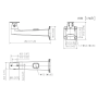 Soporte pared pasa-cable para HY-FT443xxx color negro