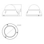 Domo PTZ HDCVI 2M 1080P DN WDR Starlight 4X 3D IP66 IK10