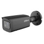 Tubular IP H265 2M WDR Starlight IR60m 2.7-13.5VFM IP67 PoE SD MIC AI. Color Negro